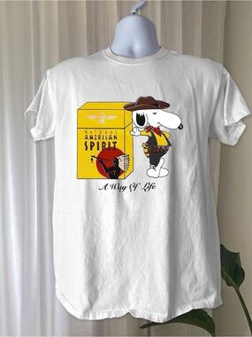 Gildan White Tee with Yellow Pack & Character Graphic